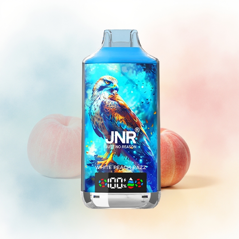 JNR Falcon X 18000 Puffs 24ml Baltasis Persikas Raz Lietuva Didmeninė Prekyba