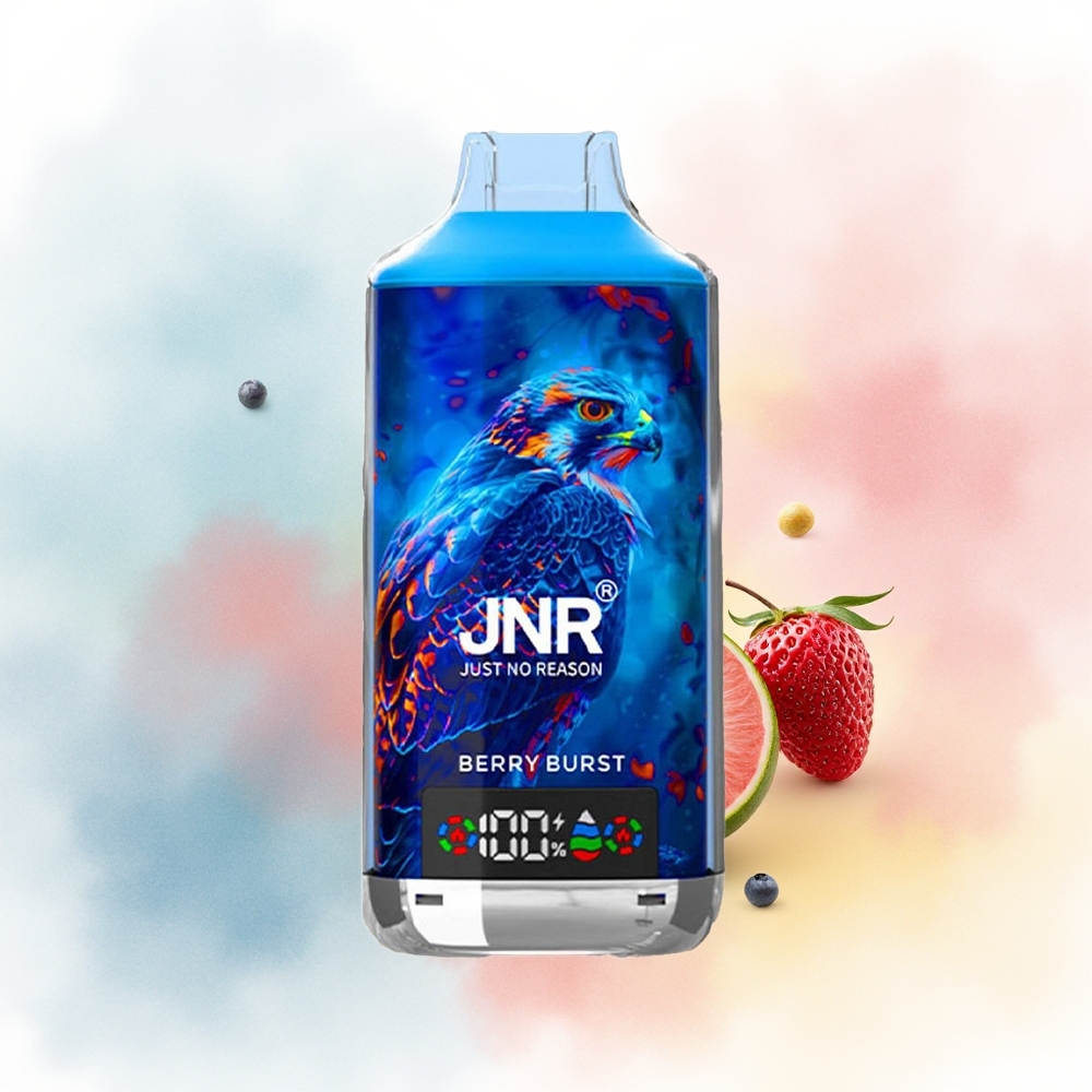 JNR Falcon X 18000 Puffs Dual Mesh Coil Berry Burst Didžioji Lietuva