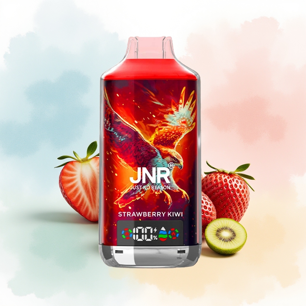 JNR Falcon X 18000 Puffs Dual Mesh Strawbraškė Kiwi Didmeninė Lietuva