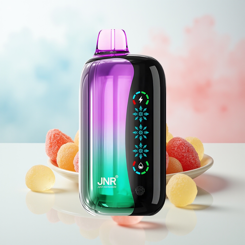 JNR Flex Ice 21000 Puffų Customizable Airflow Rūgščiosios Vyšnios Guminukai Wholesale Lithuania