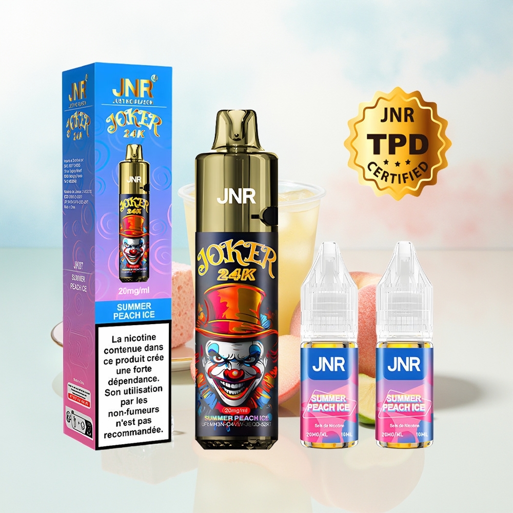 JNR Joker 24000 Puffs 2% nicotine Type-C Charging Vasaros Persikas Ledas Wholesale Lithuania