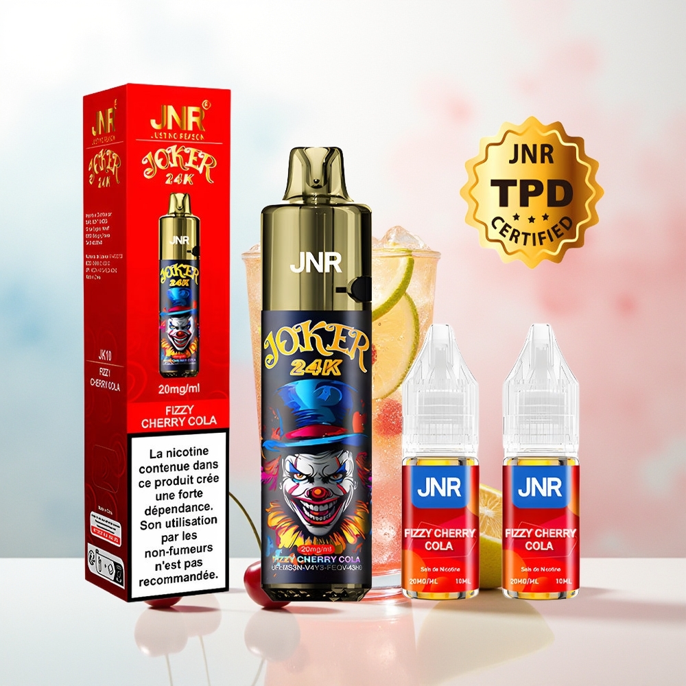 JNR Joker 24000 Puffs 800mAh Fizzy Vyšnia Kola Wholesale Lithuania