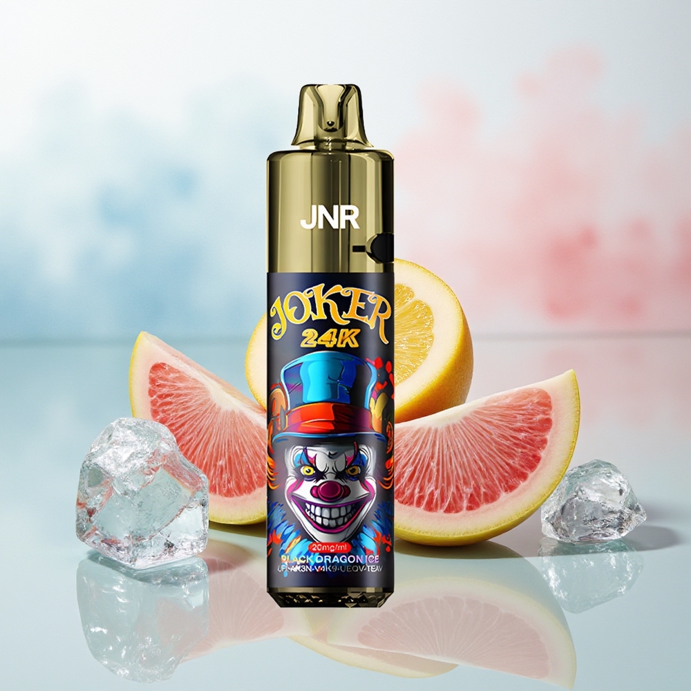 JNR Joker 24000 Puffs Juodojo Drakono Ledas 2% Nikotino 10ml Šalinamas Vapas Wholesale Lithuania