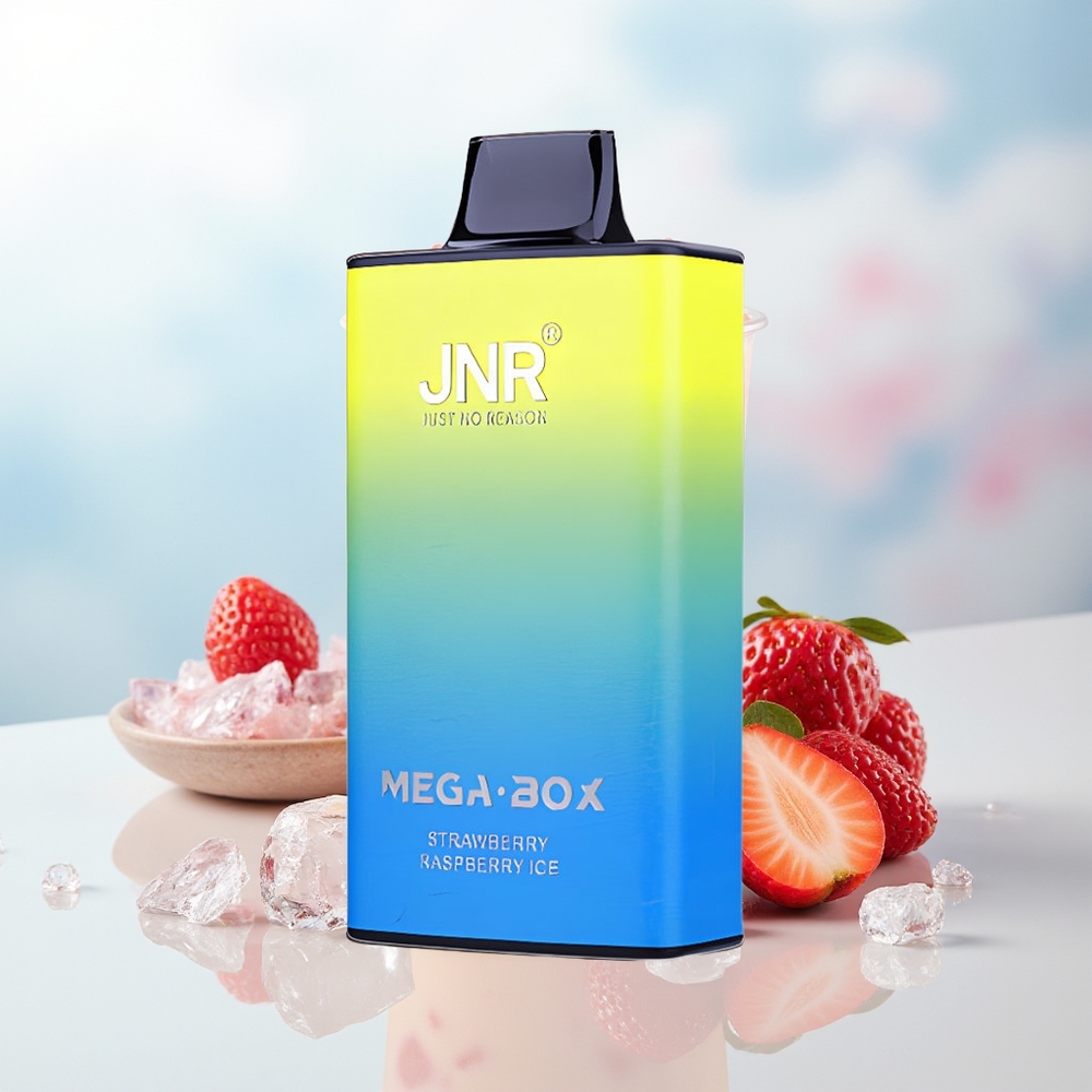 JNR Mega Box 25000 Puffs Dual Mesh Braškų Aviečių Ledas Wholesale Lithuania