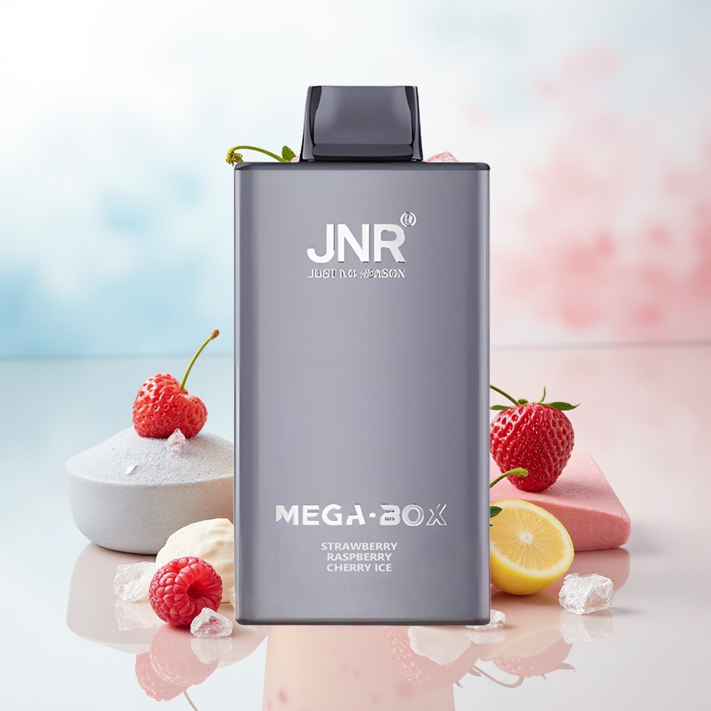 JNR Mega Box 25000 Puffs Dual Mesh Coil Braškė Avietė Vyšnia Ledas Wholesale Lithuania