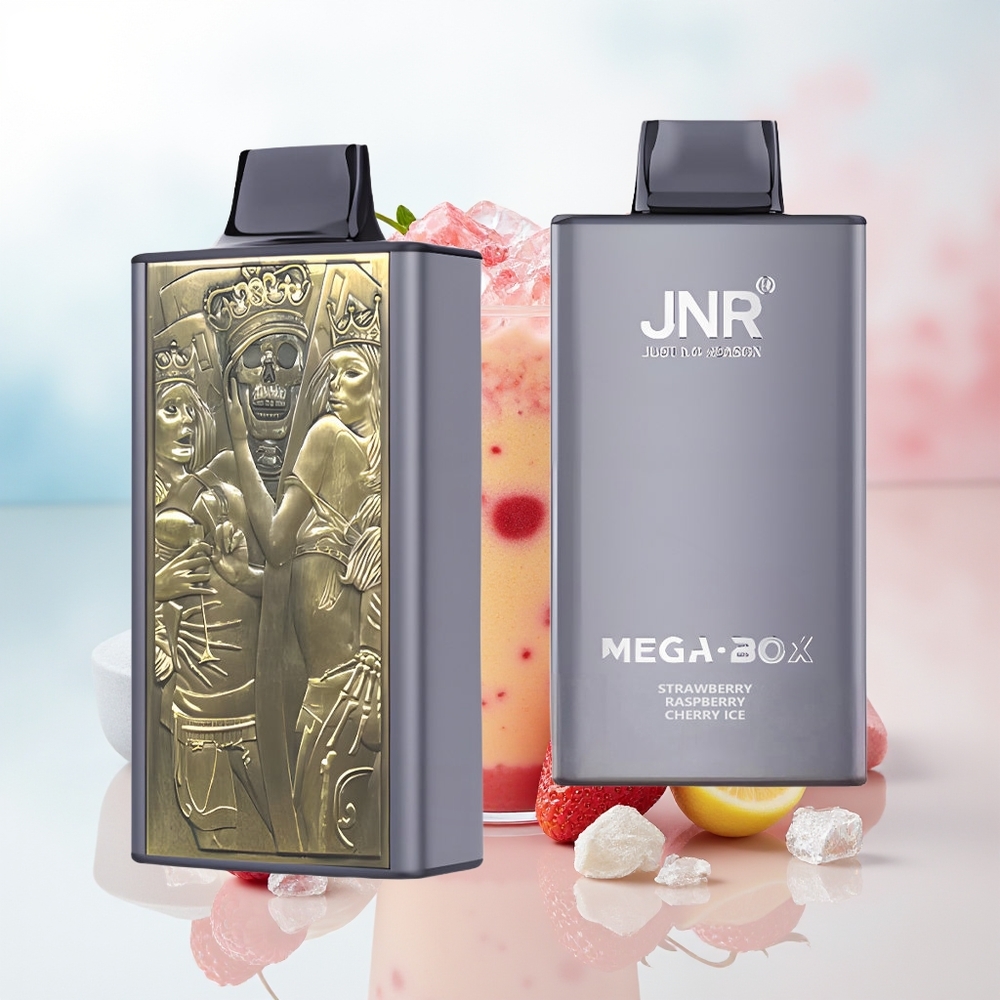 JNR Mega Box 25000 Puffs Dual Mesh Coil Braškė Avietė Vyšnia Ledas Wholesale Lithuania