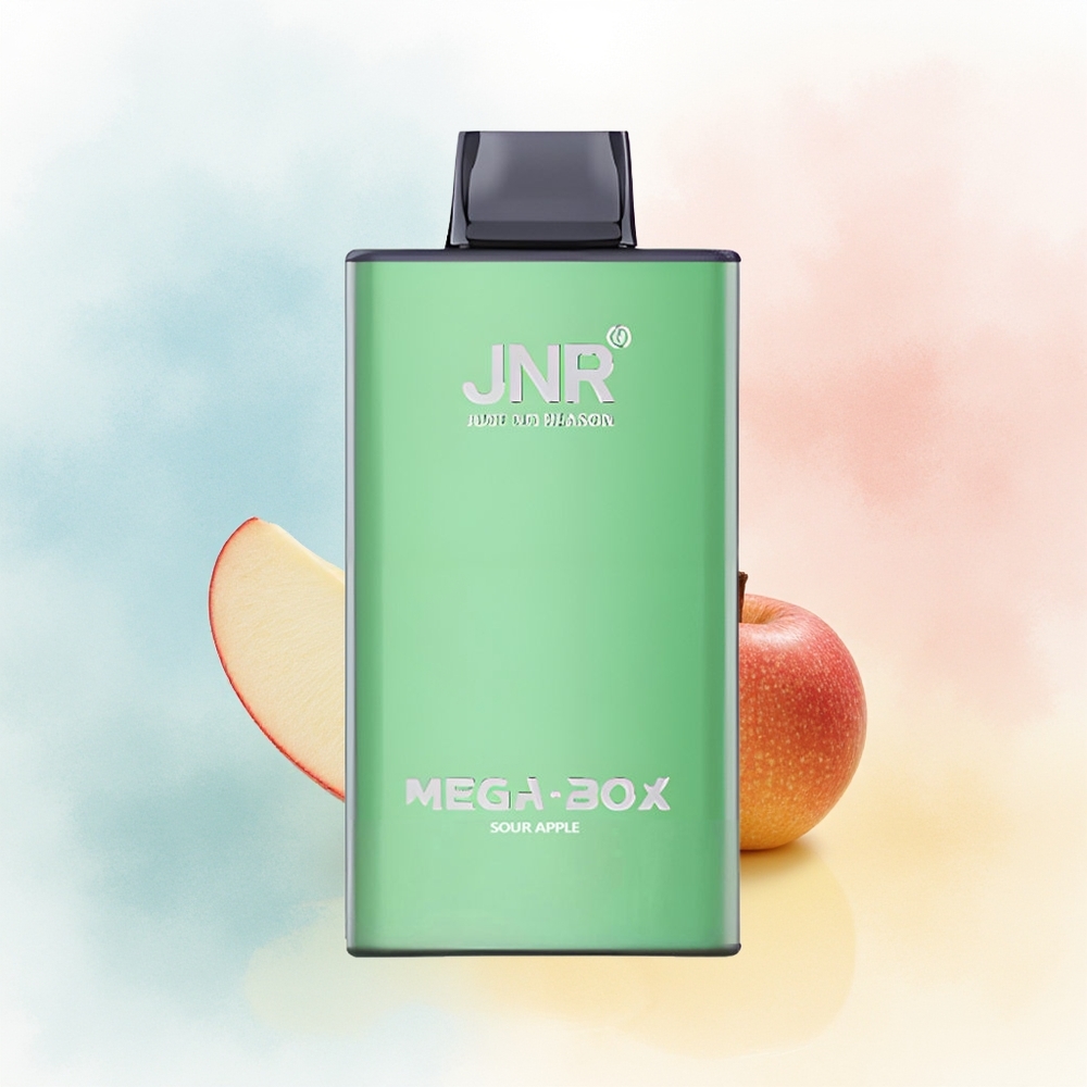 JNR Mega Box 25000 Puffs Dual Mesh Sour Apple (Rūgščiai Obuoliai) Wholesale Lithuania