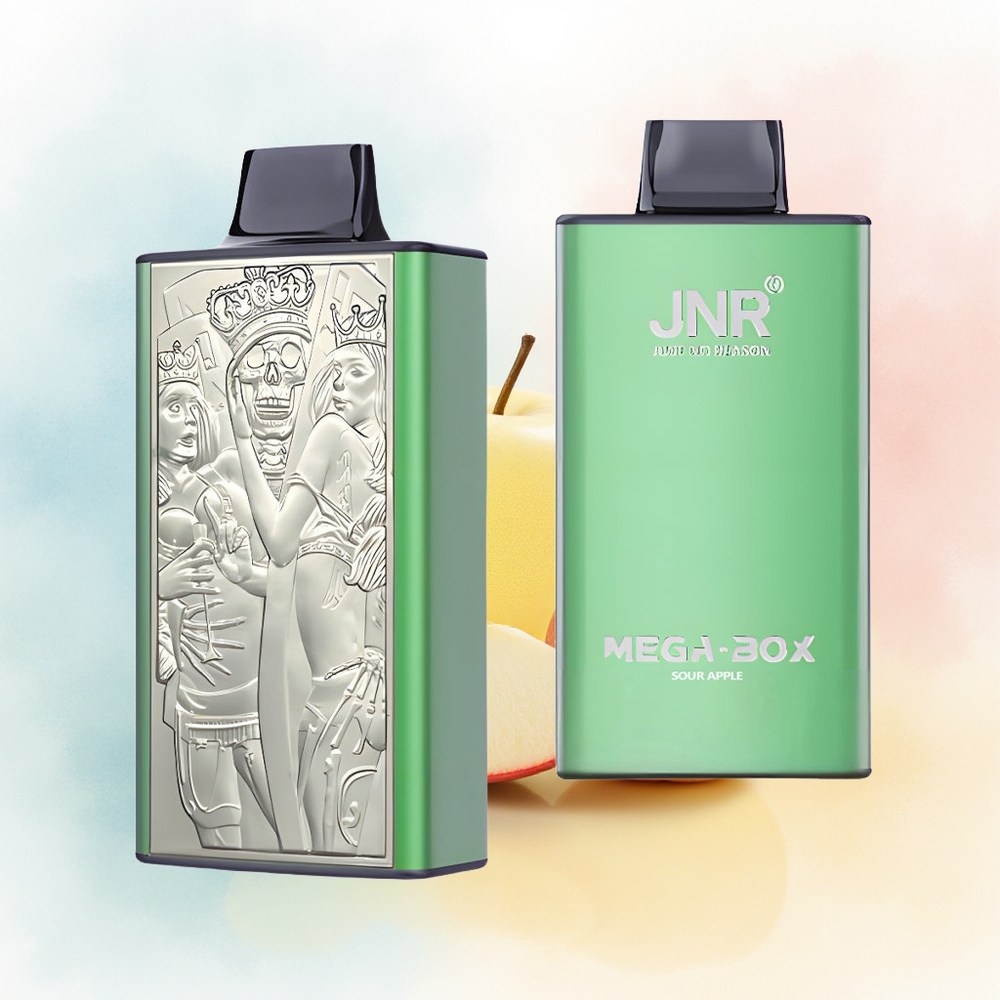 JNR Mega Box 25000 Puffs Dual Mesh Sour Apple (Rūgščiai Obuoliai) Wholesale Lithuania