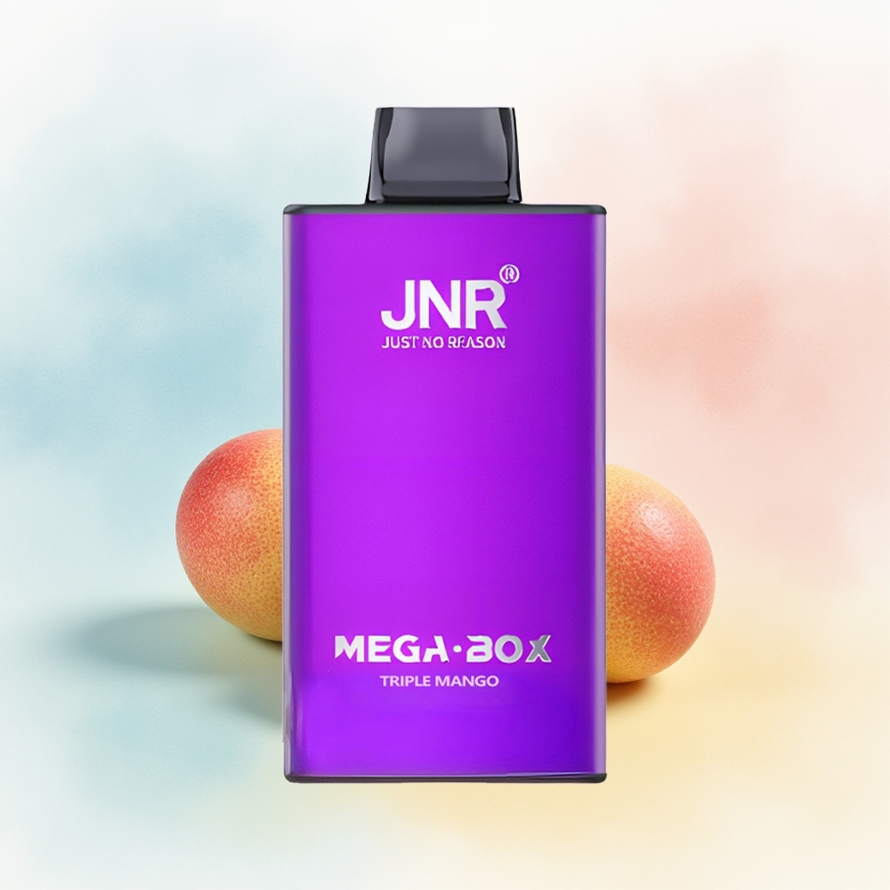 JNR Mega Box 25000 Puffs Dual Mesh Triple Mango (Trys Mango) Wholesale Lithuania