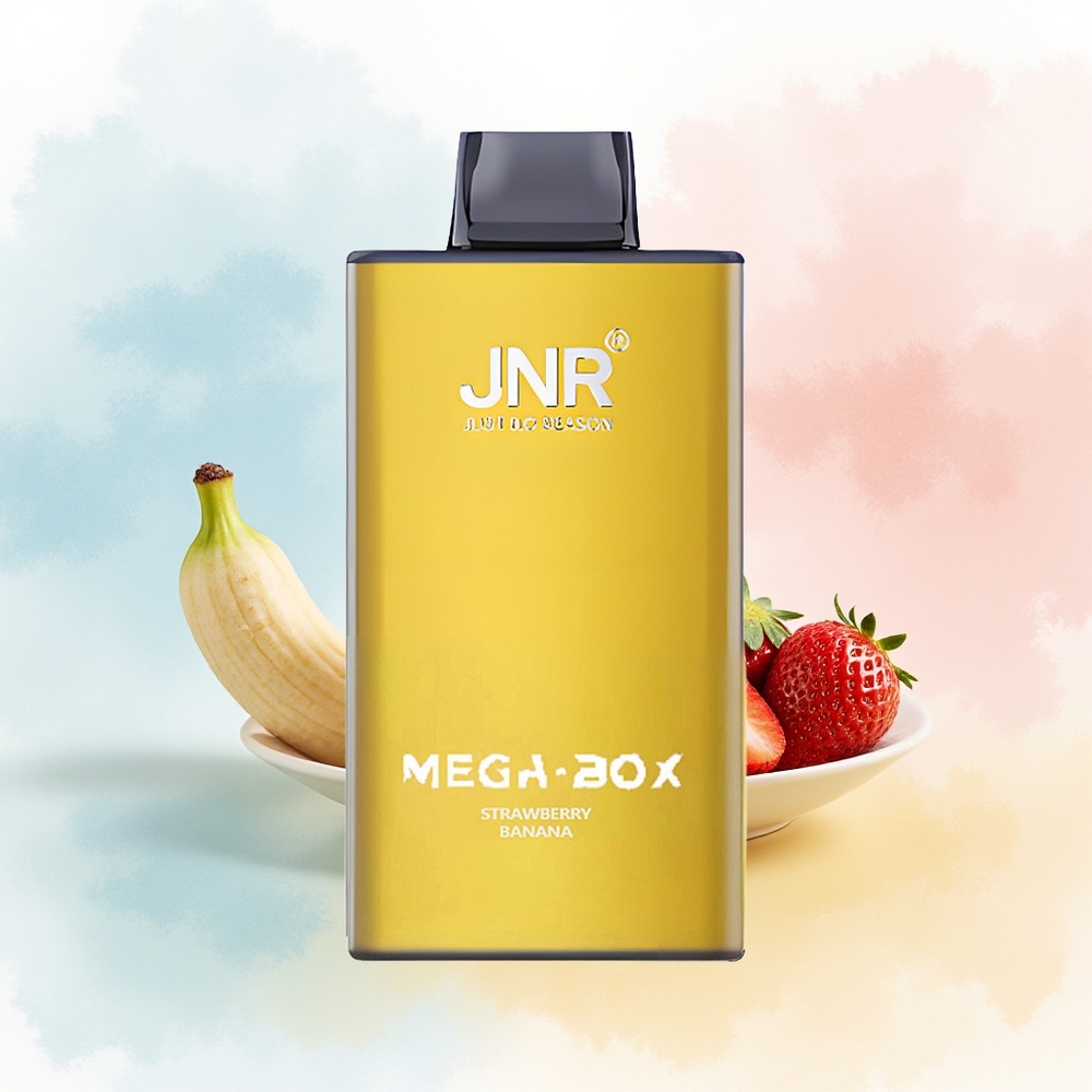 JNR Mega Box 25000 užpūtimų 30ml Braškių Bananų Didmeninė Prekė Lietuva