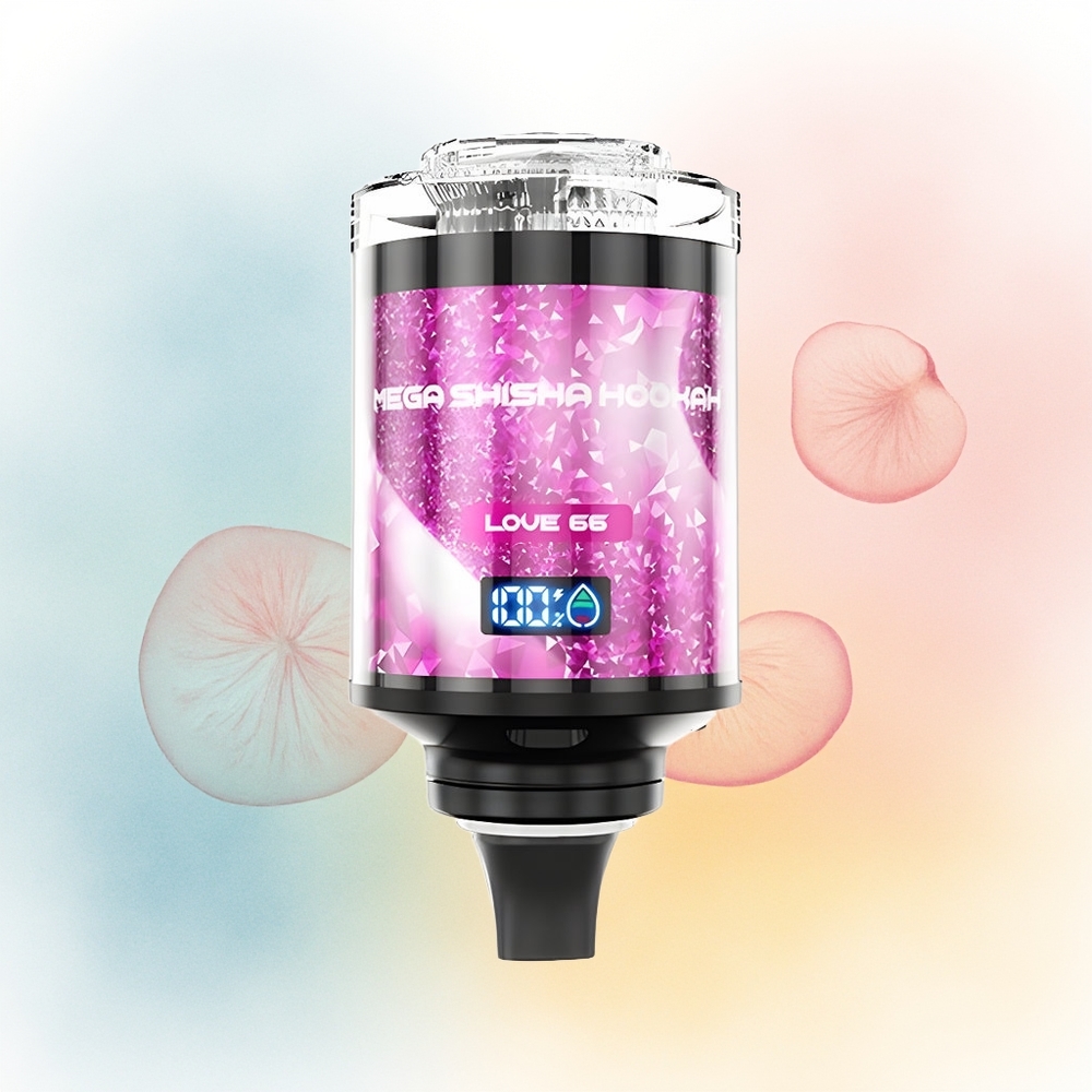 JNR Mega Shisha Hookah 100K 2200mAh Interactive Smart Screen Love 66 Didžioji Lietuva