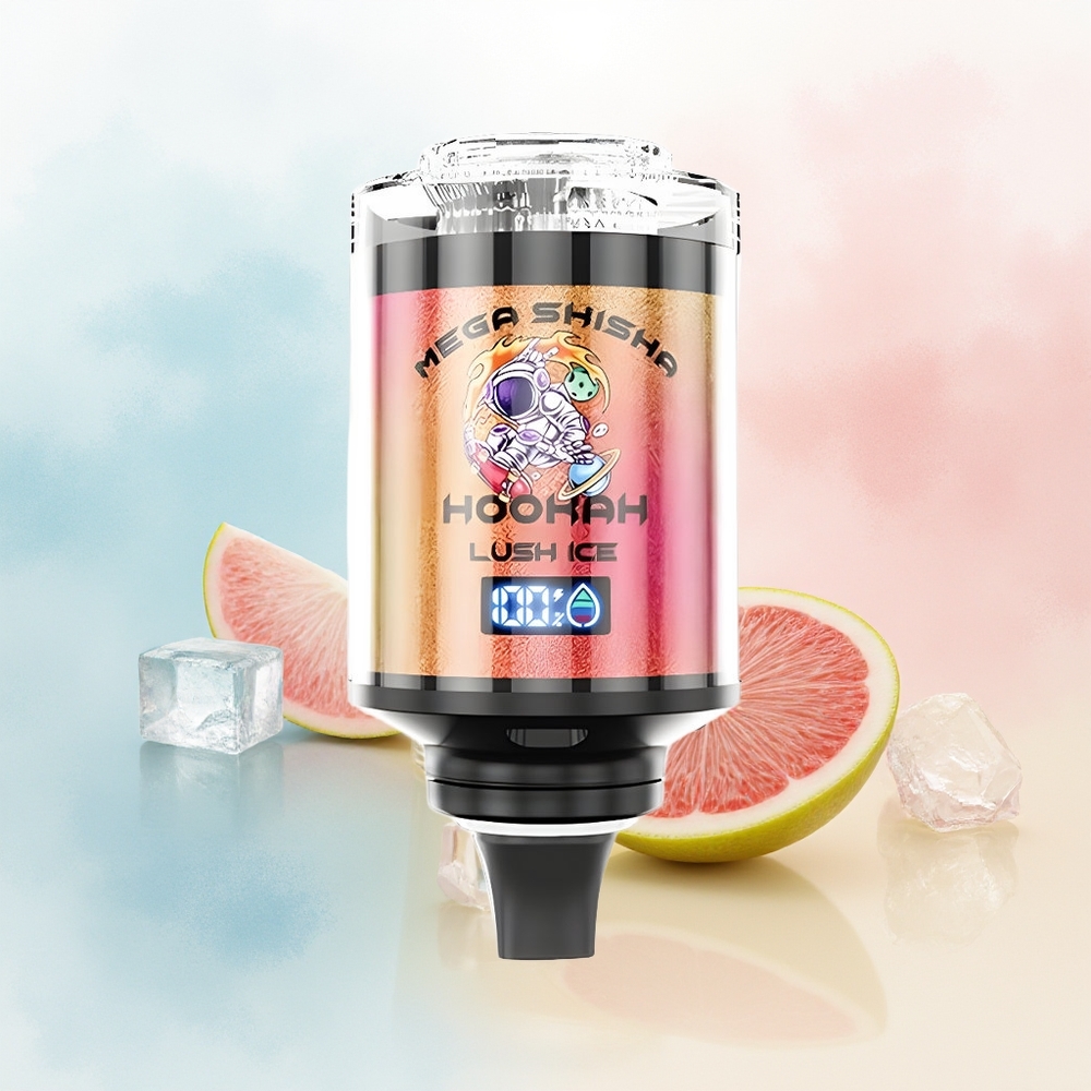 JNR Mega Shisha Hookah 100K 2200mAh Interactive Smart Screen Žalias Ledas Wholesale Lithuania