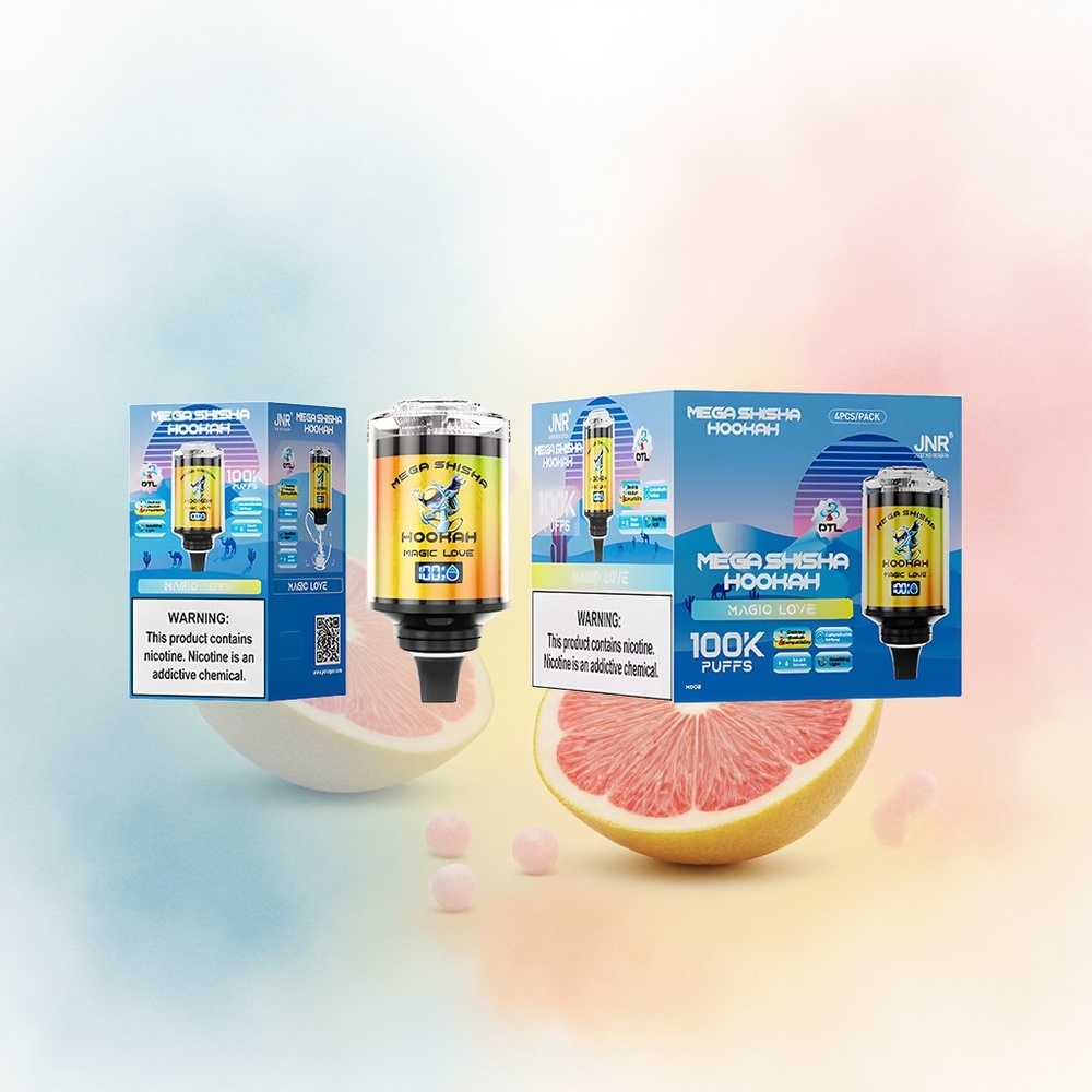JNR Mega Shisha Hookah 100K 2200mAh Magic Love Didžiosios Apimties Lietuva Didmeninė Prekė