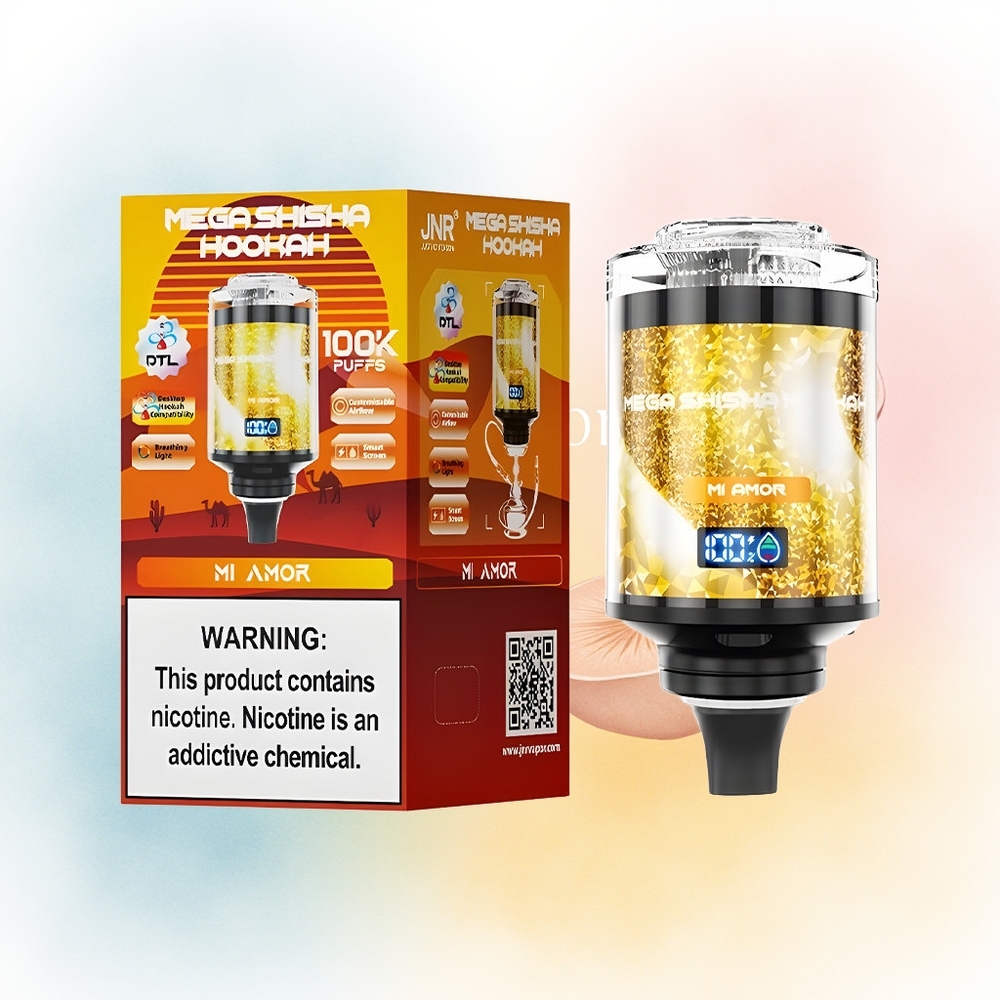 JNR Mega Shisha Hookah 100K 2200mAh Mi Amor Didžioji Lietuva