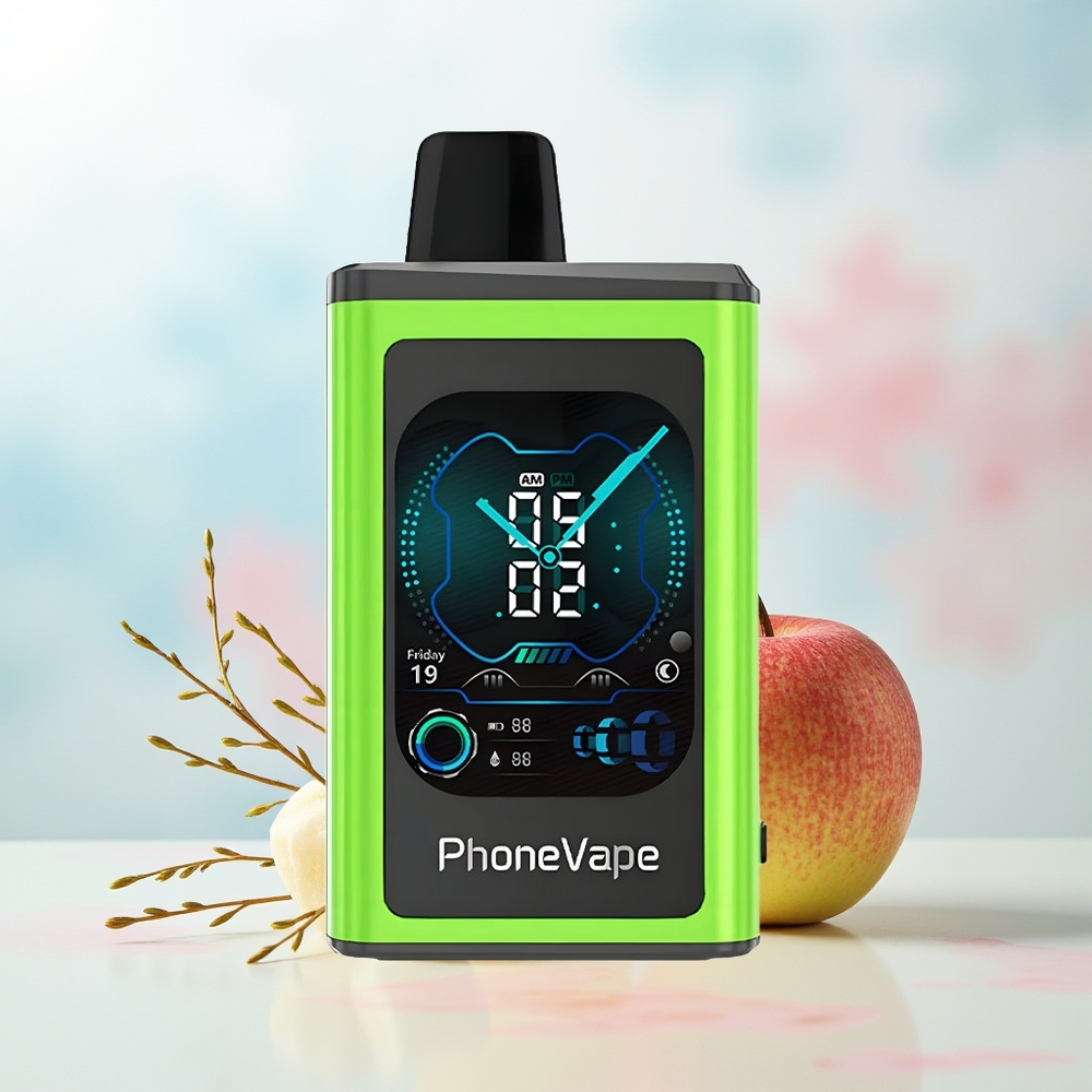 JNR PhoneVape 30000 puffs Adjustable Airflow Full Display Screen Rūgštus Obuolys Ledas Wholesale Lithuania
