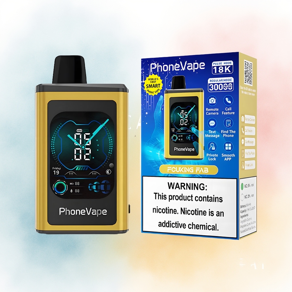 JNR PhoneVape 30000 užtraukimų Adjustable Airflow Full Display Screen Fucking Fab (Nuostabus) Didmeninė prekyba Lietuva