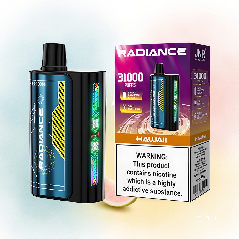 JNR Radiance 31000 Pūkštelių 2% Nikotino Hawaii Vienkartinis Vapas Didmeninė Prekyba Lietuva