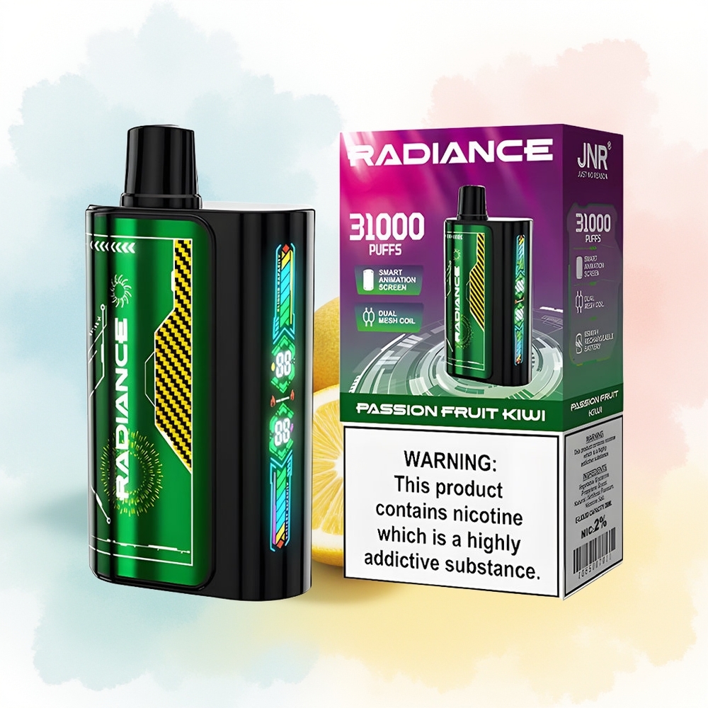 JNR Radiance 31000 Puffs 28ml Passion Fruit Kiwi Didmeninė Lietuva