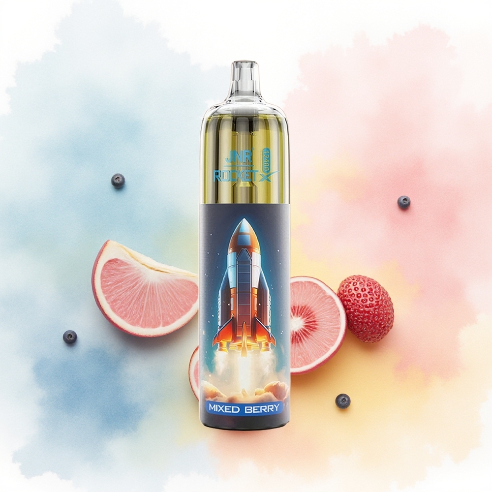 JNR Rocket-X 12400 Puffs Adjustable Airflow Type-C Quick Charge Mėlynų Uogų Kombinacija Wholesale Lithuania