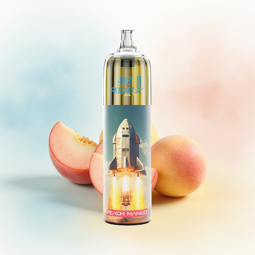 JNR Rocket-X 12400 Puffs RGB Lights Type-C Quick Charge Persikų Mango Wholesale Lithuania