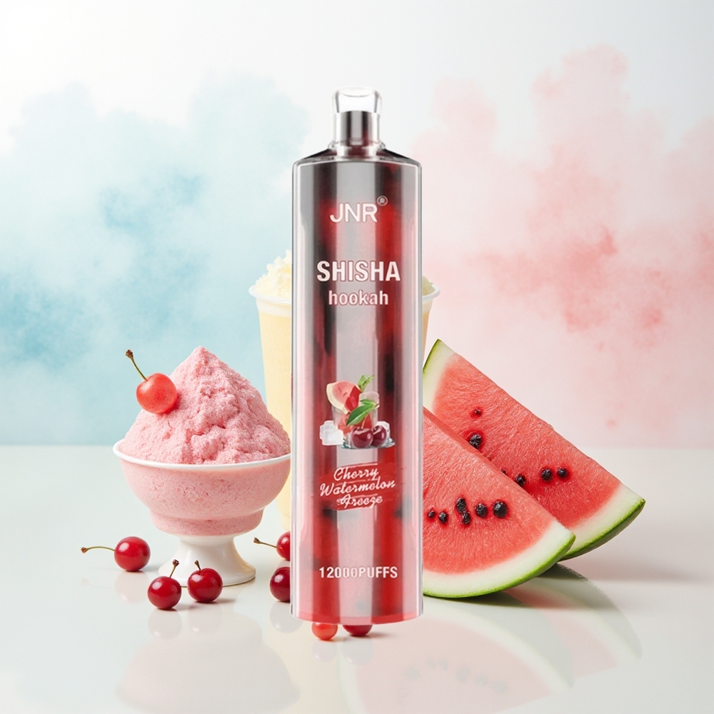 JNR Shisha Hookah 12000 Puffs 24ml Cherry Watermelon Freeze Didžioji Prekyba Lietuva
