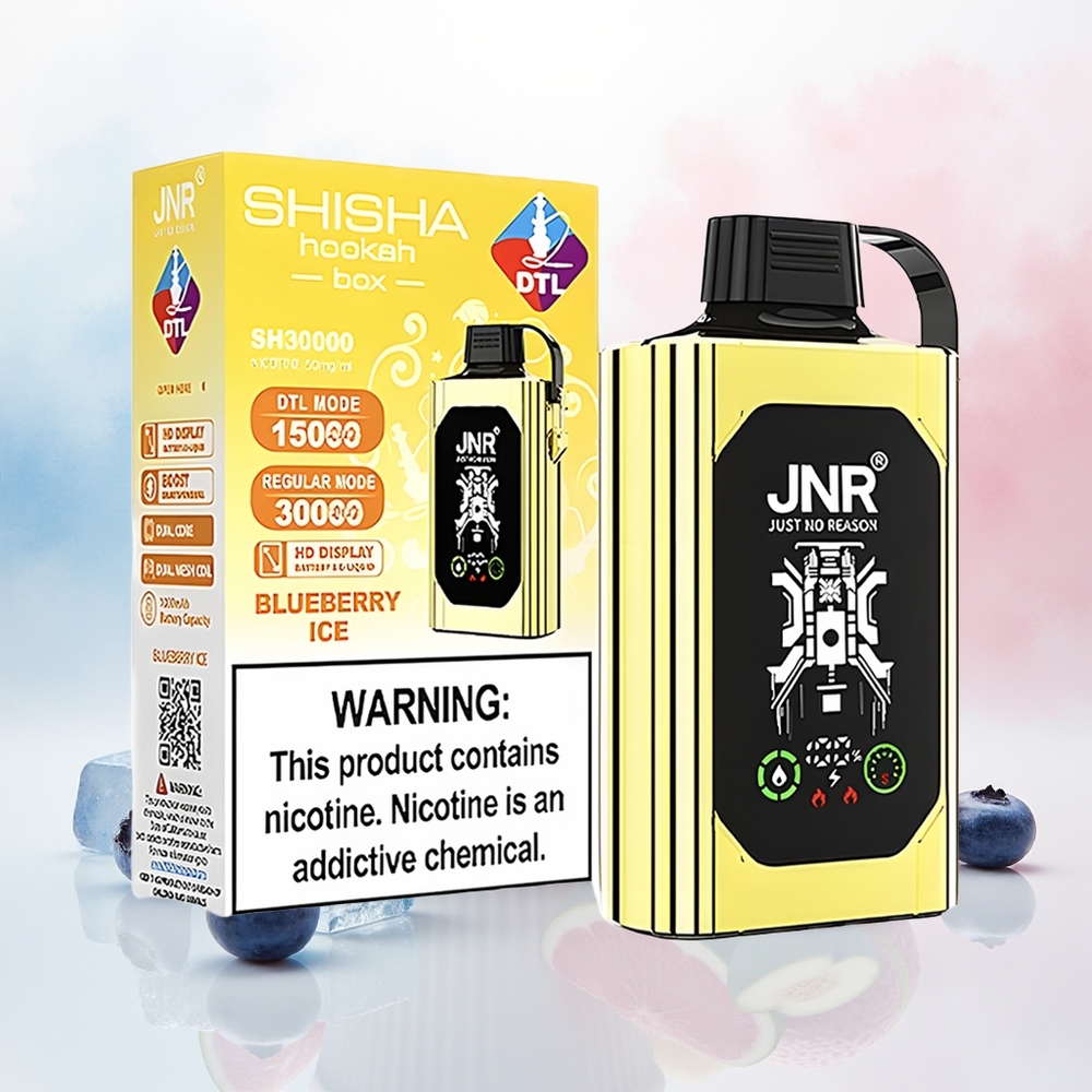 JNR Shisha Hookah 20500 Puffs Dual Mesh Coil Mėlynų Uogų Ledas Wholesale Lithuania