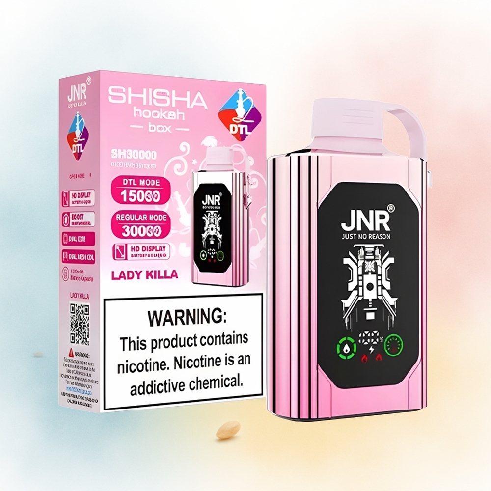 JNR Shisha Hookah Box 20500 Puffs 25ml Lady Killa Didžioji Lietuva