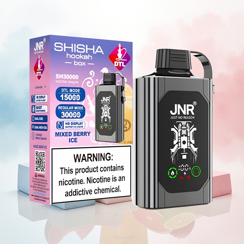 JNR Shisha Hookah Box 20500 Puffs 25ml Mišrios Uogos Ledas Wholesale Lithuania