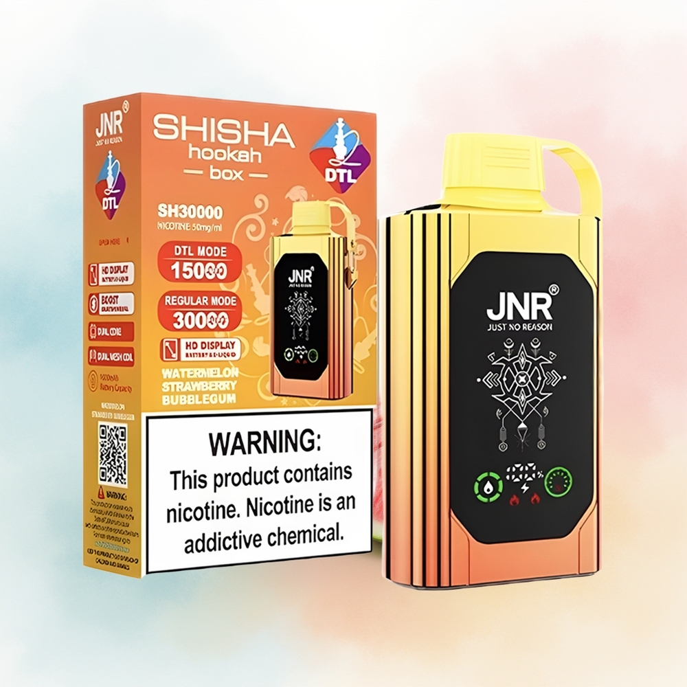 JNR Shisha Hookah Box 20500 Puffs 25ml Vandens Melionas Braškė Malonė Kramtomosios Gumos Wholesale Lithuania