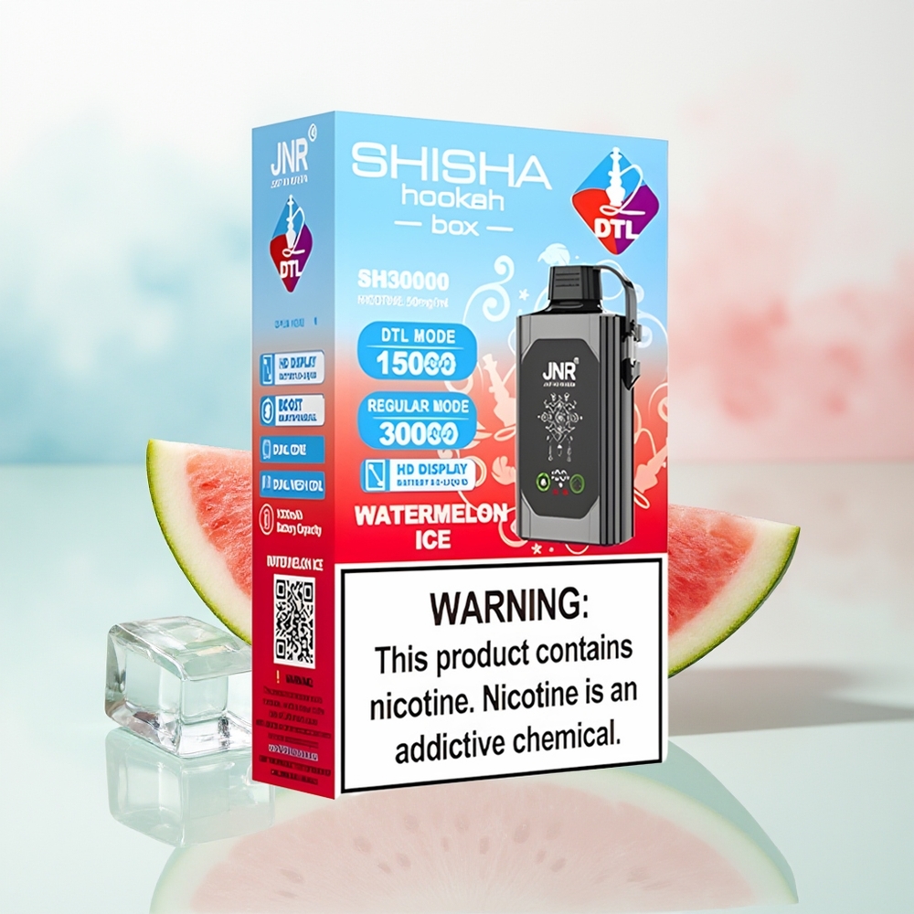 JNR Shisha Hookah Box 20500 Puffs 25ml Watermelon Ice Wholesale Lithuania
