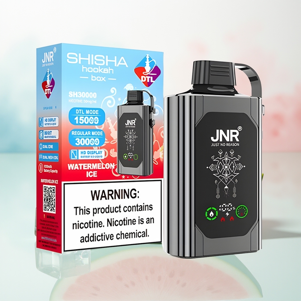 JNR Shisha Hookah Box 20500 Puffs 25ml Watermelon Ice Wholesale Lithuania