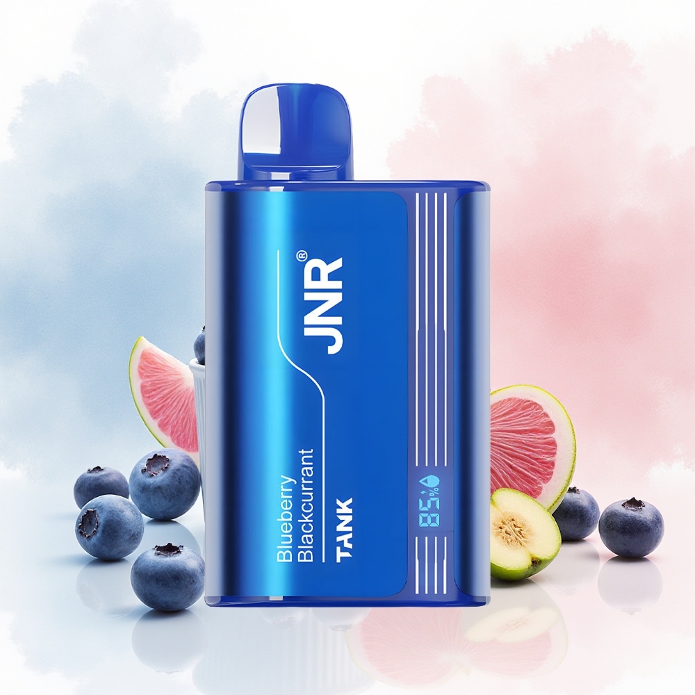 JNR Tank 10000 Puffs Adjustable Airflow Digital Display Mėlynės Juodųjų Serbentų Lithuania Wholesale