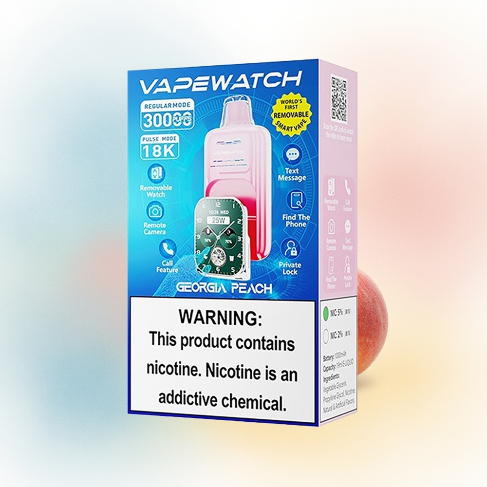 JNR VapeWatch 30000 Puffs 1000mAh 19mL Georgia Persikas Wholesale Lithuania