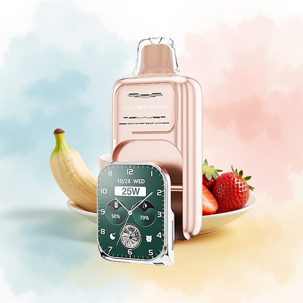 JNR VapeWatch 30000 Puffs 19mL Type-C Braškinė Bananas Didmeninė Lietuva