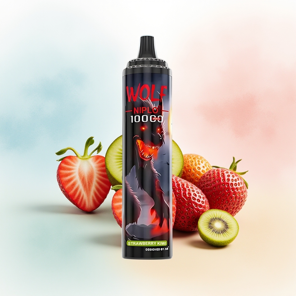 JNR Wolf Niplo 10000 Puffs 1.0 Ohm Braškių Kiwi Vaisių Kombinacija Wholesale Lithuania