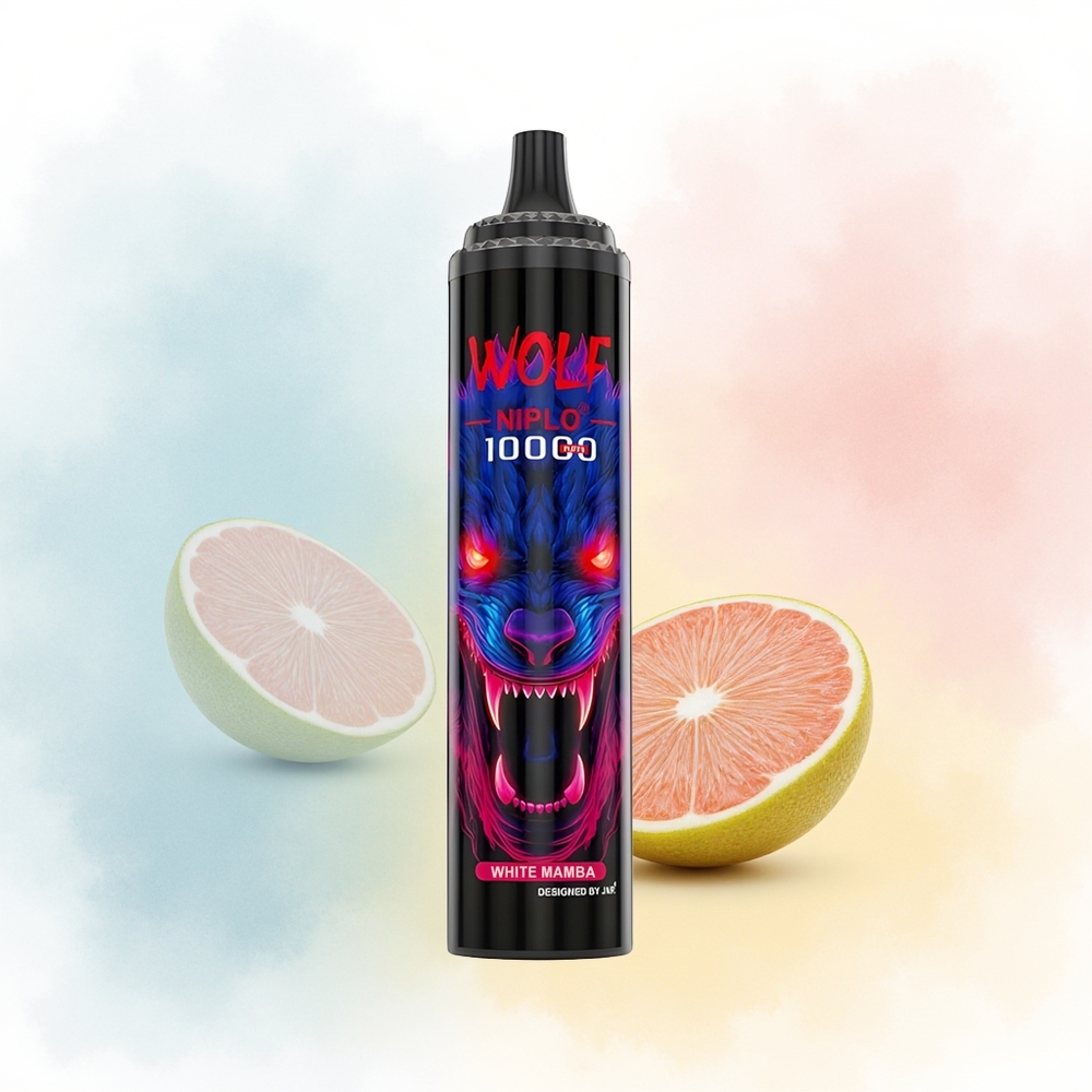 JNR Wolf Niplo 10000 Puffs 20ml Baltasis Mambas Wholesale Lithuania