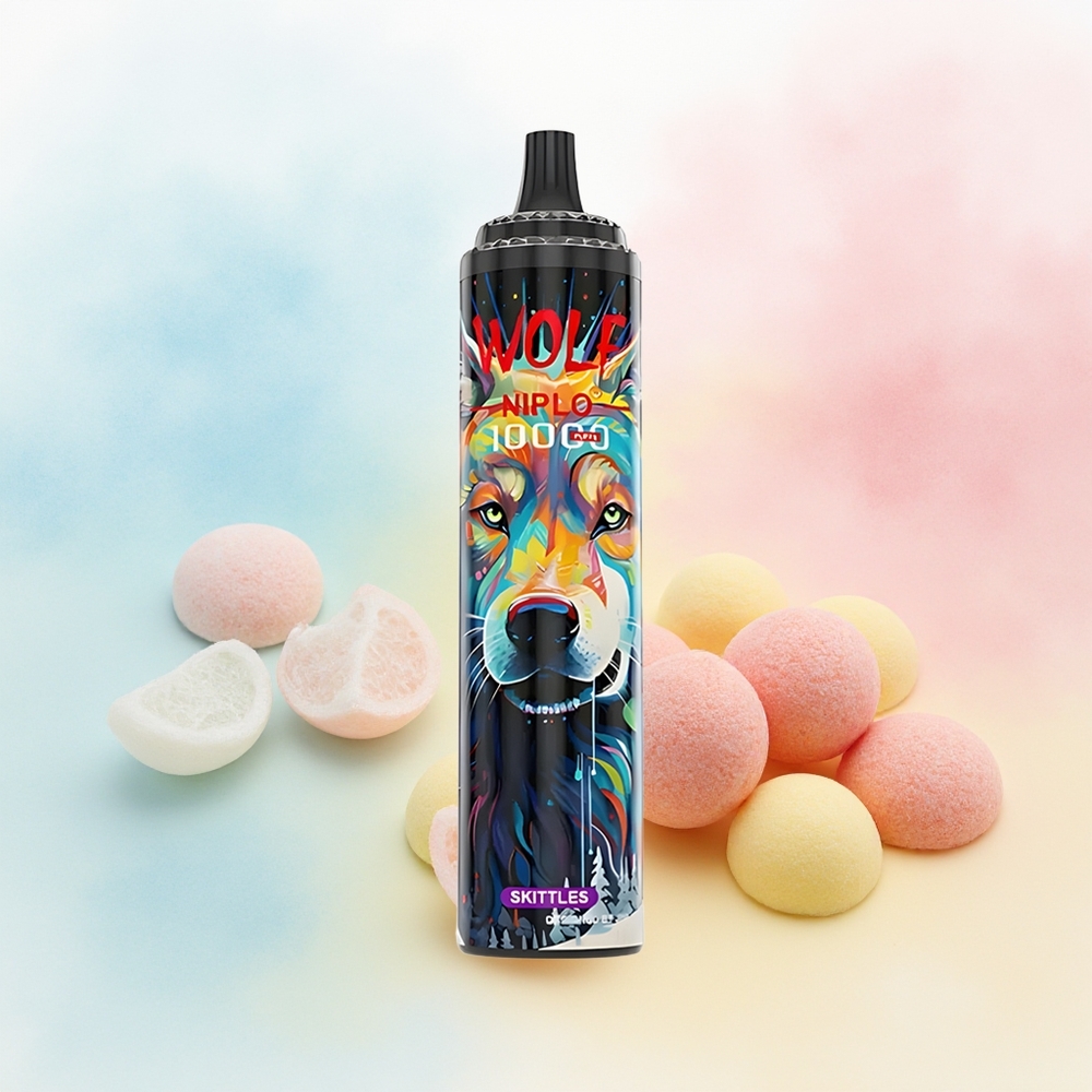 JNR Wolf Niplo 10000 Puffs 20ml Type-C Skittles Didžioji Lietuva