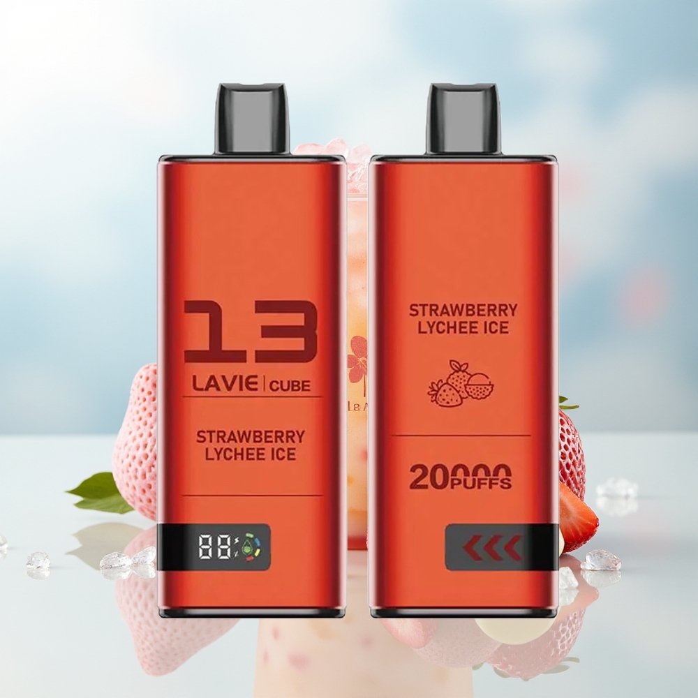 Lavie Cube 20000 Puffs 600mAh Braškė Lyčė Ledas Wholesale Lithuania