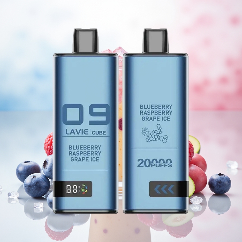 Lavie Cube 20000 Puffs 600mAh Mėlynųjų aviečių avietės vynuogių ledas Wholesale Lithuania