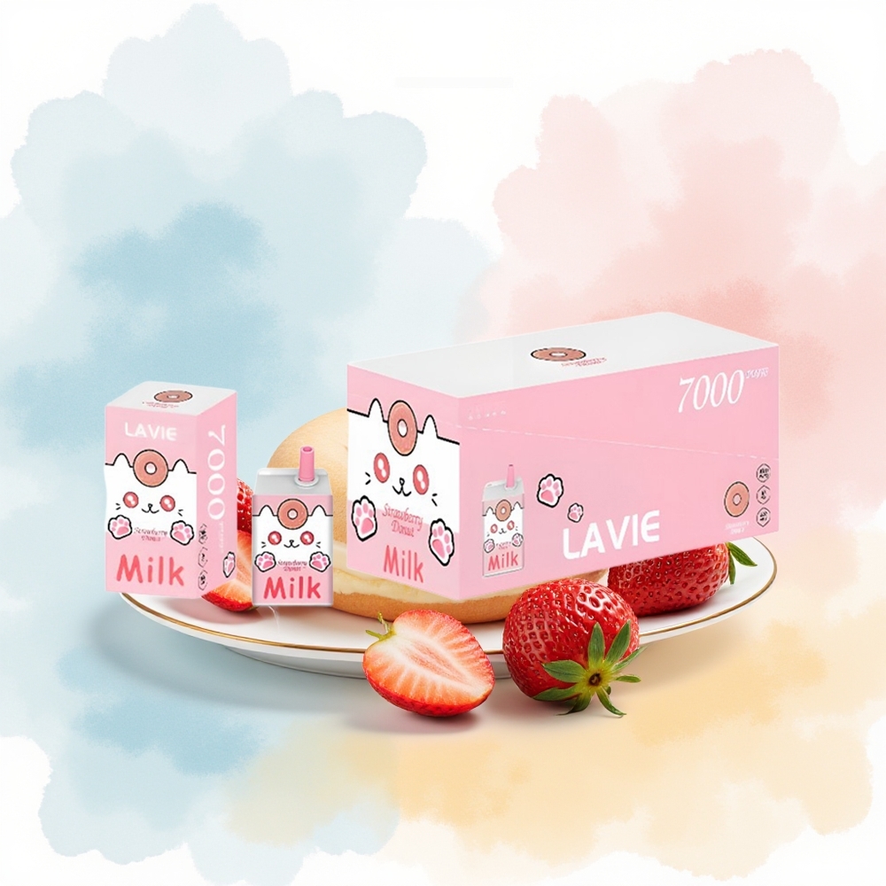 LAVIE Milk 7000 Puffs 16ML Type C Braškų Spurgos Wholesale Lithuania