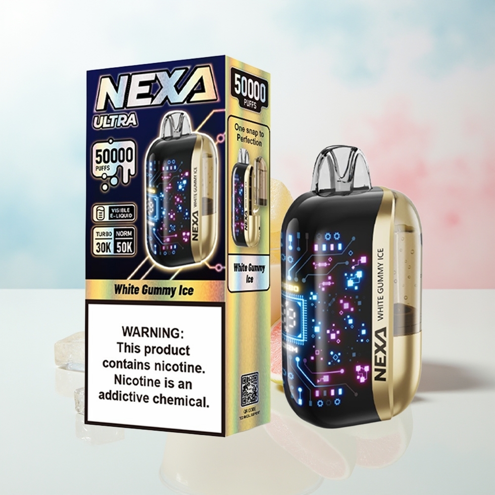 NEXA Ultra 50000 Puffs 20ml 5% Baltasis Guminukų Ledas Wholesale Lithuania