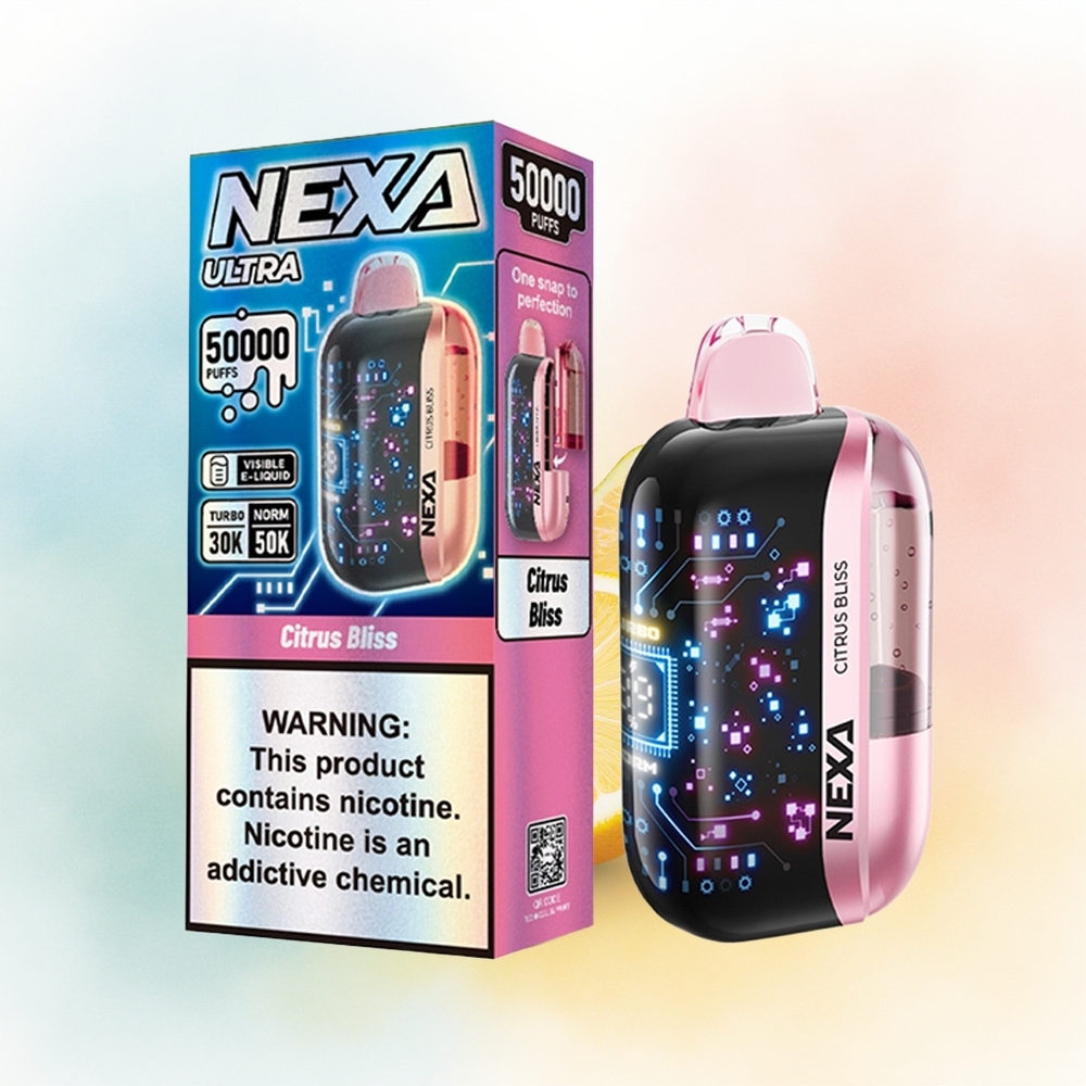 NEXA Ultra 50000 Puffs 20ml 5% Citrus Džiaugsmas Wholesale Lithuania