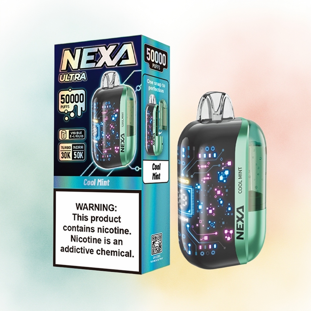 NEXA Ultra 50000 Puffs 20ml 5% Cool Mėta Wholesale Lithuania