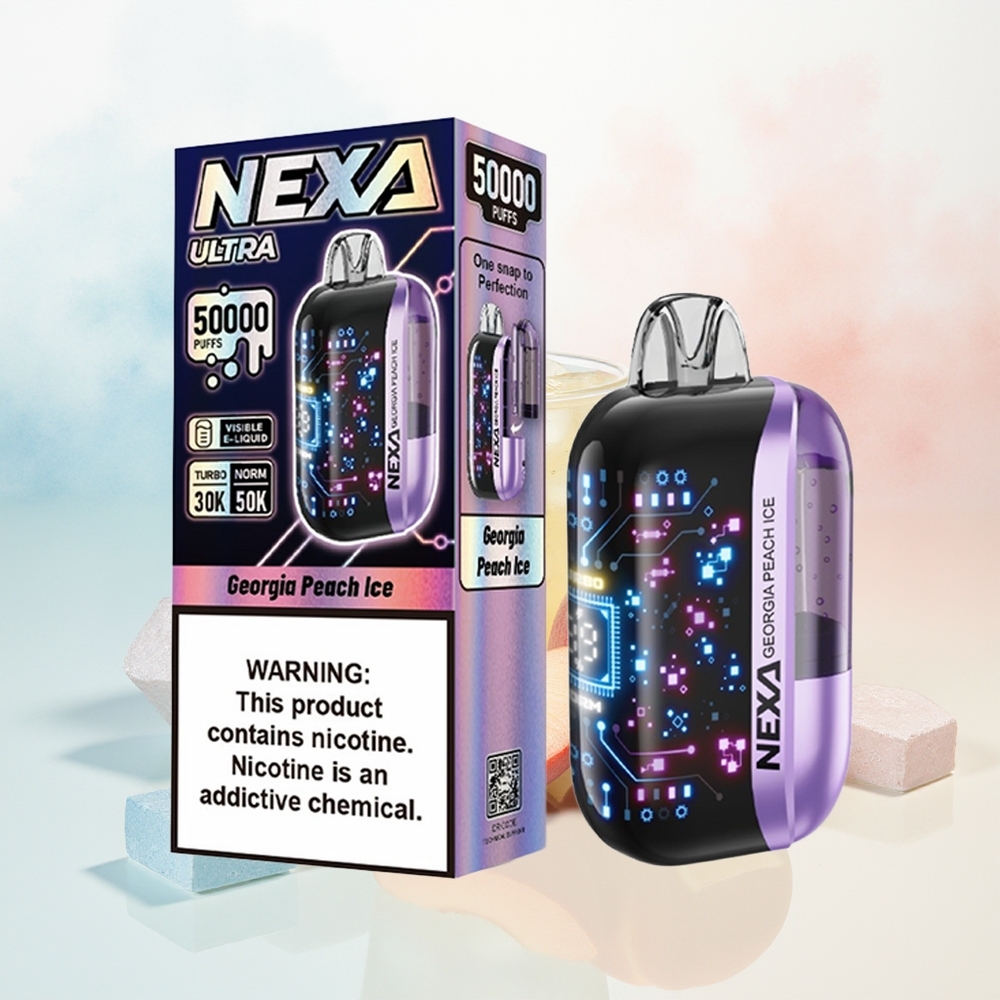 NEXA Ultra 50000 Puffs 20ml 5% Georgia Persikas Ledas Wholesale Lithuania