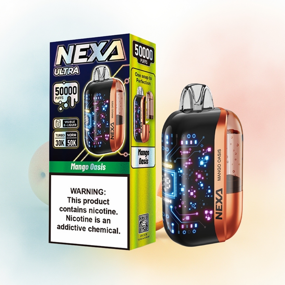 NEXA Ultra 50000 Puffs 20ml 5% Mango Oazė Wholesale Lithuania