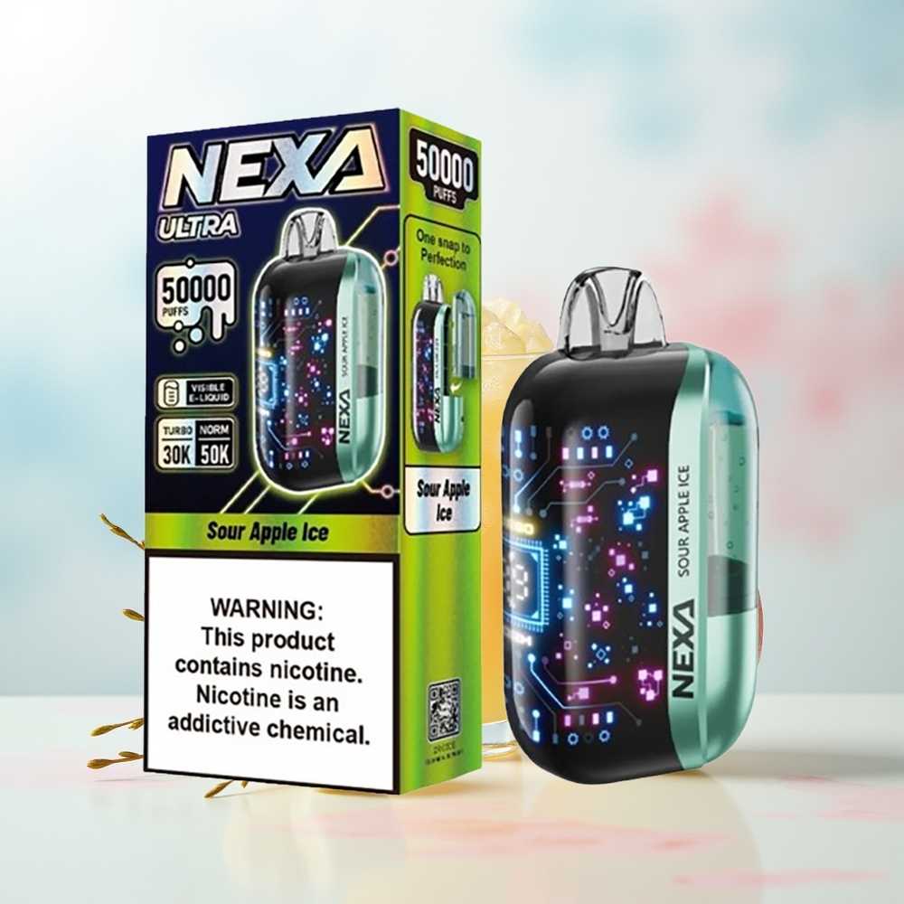 NEXA Ultra 50000 Puffs 20ml 5% Rūgštaus Obuolio Ledas Wholesale Lithuania
