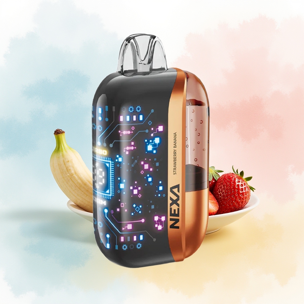 NEXA Ultra 50000 Puffs 20ml 5% Žemuogė-Bananas Wholesale Lithuania
