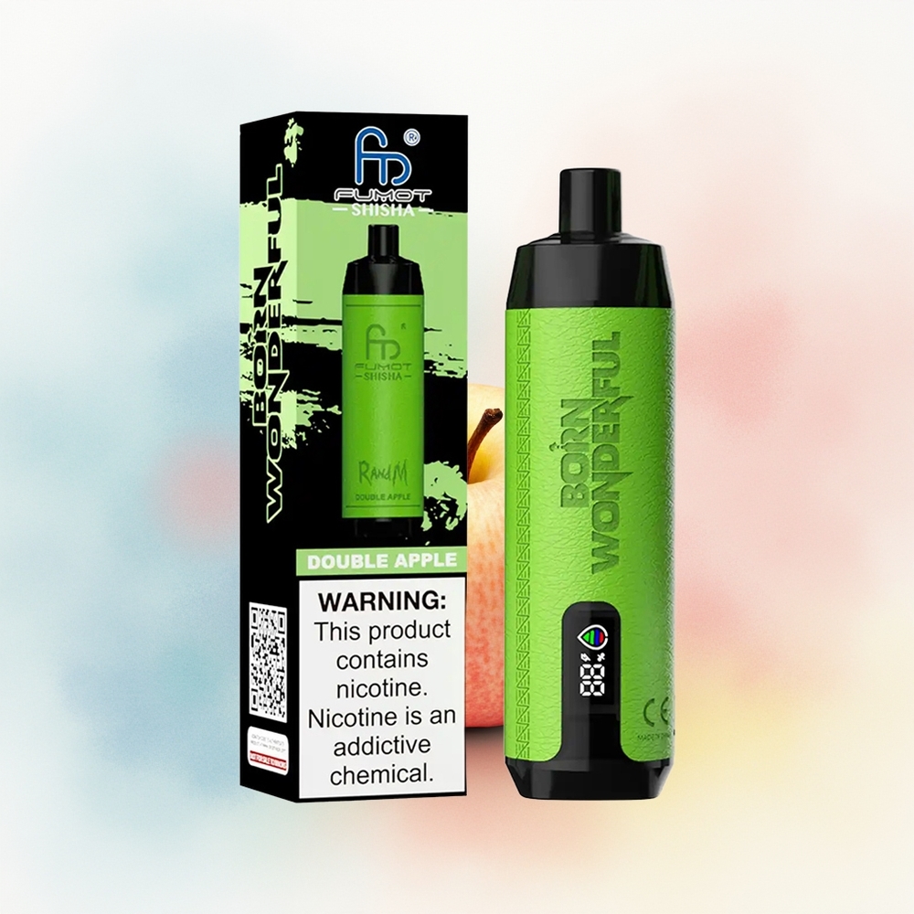 RandM Fumot Shisha 10000 Puffs 0.6ohm Mesh Coil Dviguba Obuolių Wholesale Lithuania