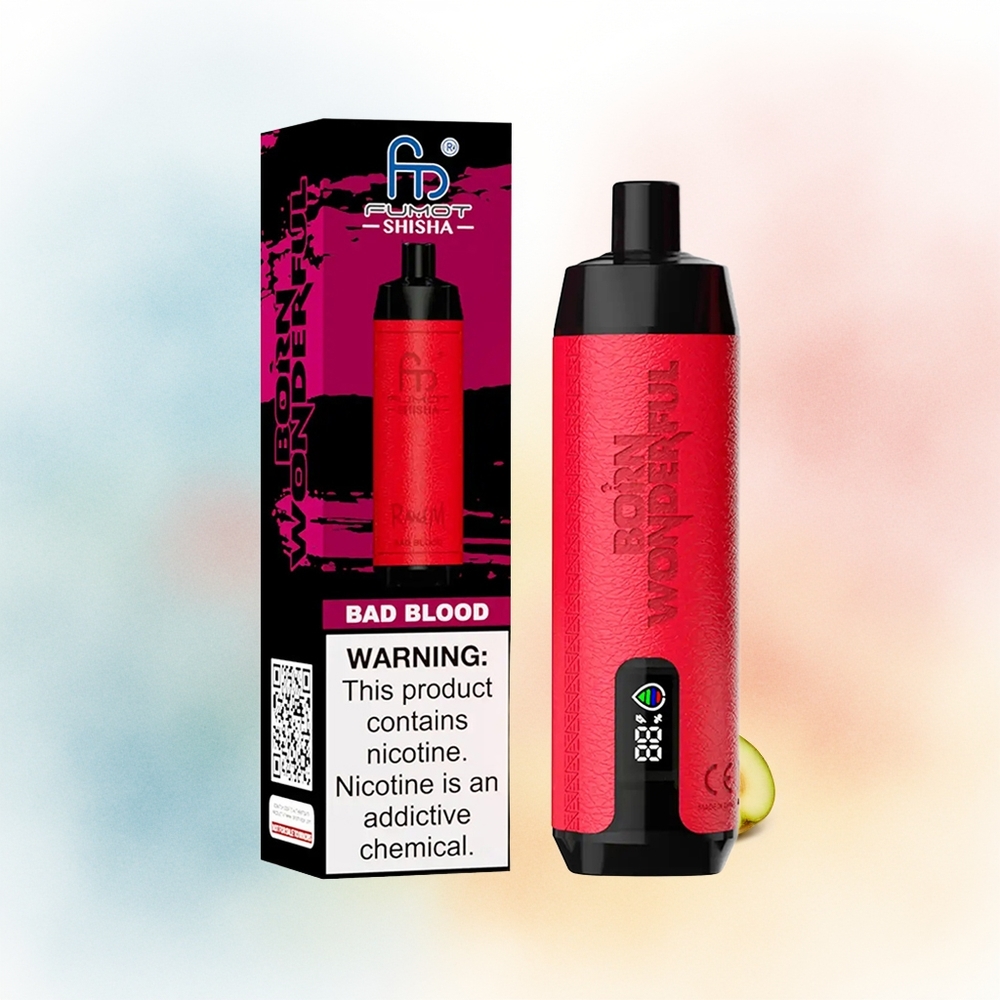 RandM Fumot Shisha 10000 Puffs 18ml Bad Kraujas Wholesale Lithuania