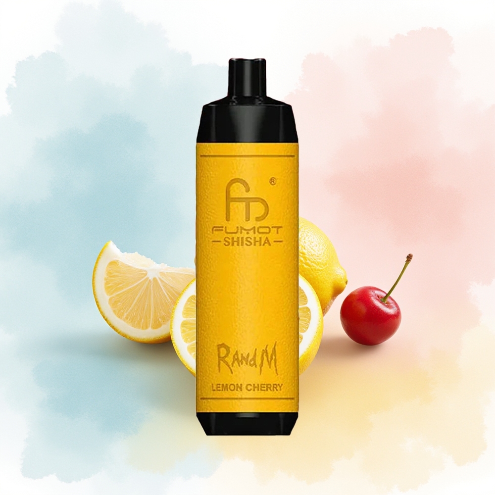 RandM Fumot Shisha 10000 Puffs 18ml Citrina Vyšnia Didmeninė Lietuva